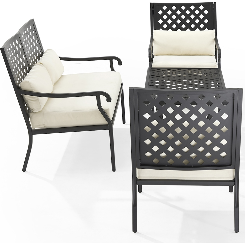 leavenworth black  pc outdoor living   
