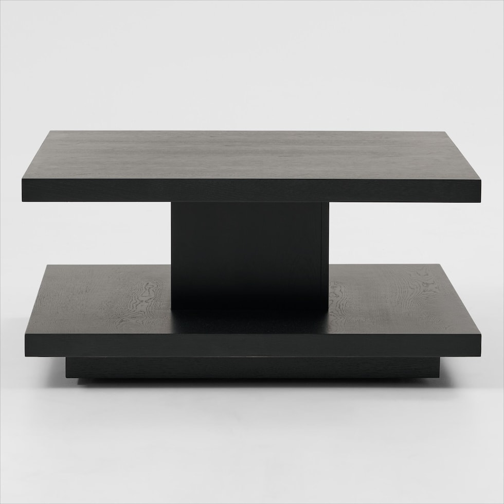 ledger black coffee table   