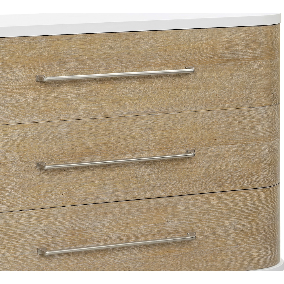 ledger light brown accent chest   