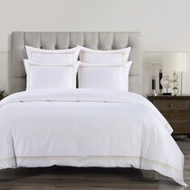 lee gold queen bedding set   