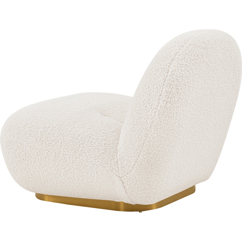 leela white accent chair   