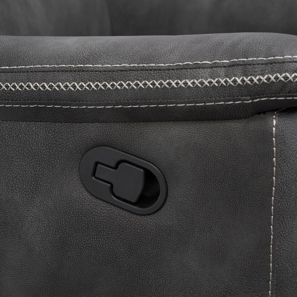 legacy black manual recliner   