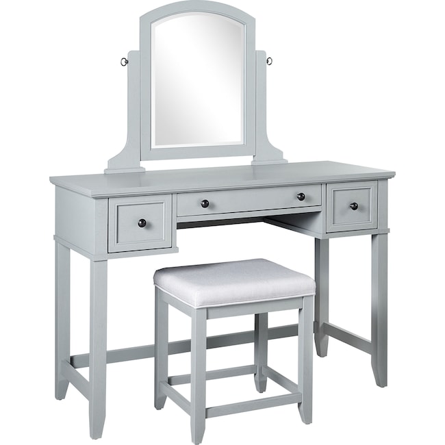 Accent and Occasional Furniture - Leia Vanity and Stool