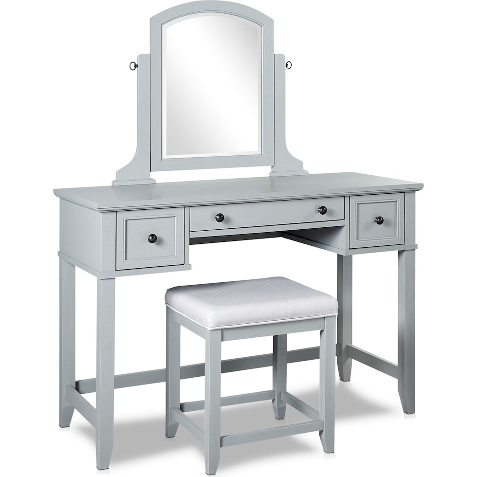 leia gray vanity   