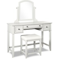 leia white vanity   