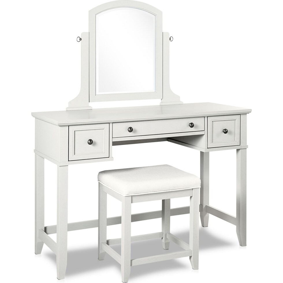 leia white vanity   