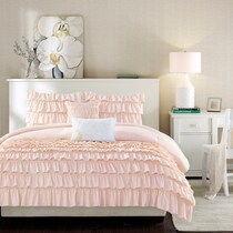 leilani pink twin bedding set   