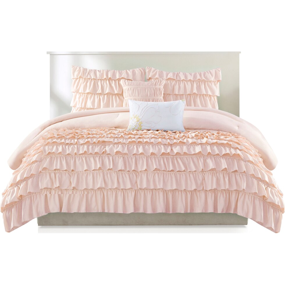 leilani pink twin bedding set   