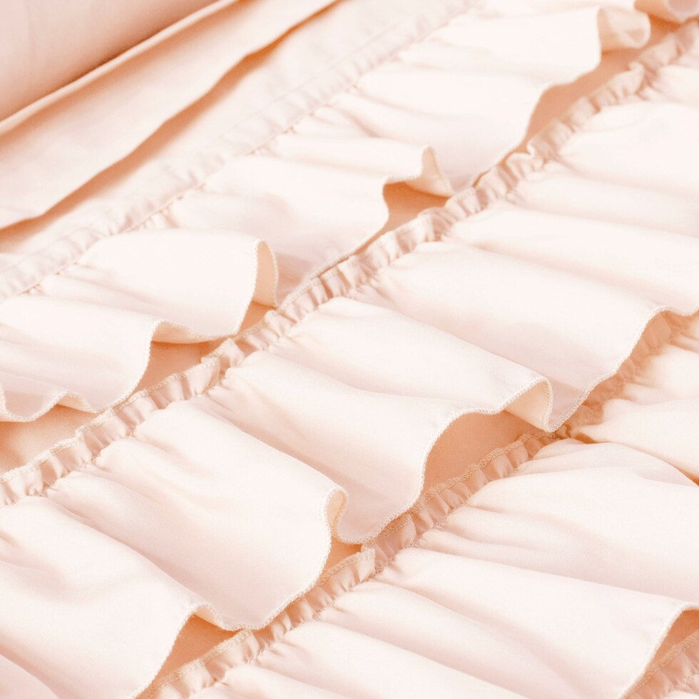 leilani pink twin bedding set   