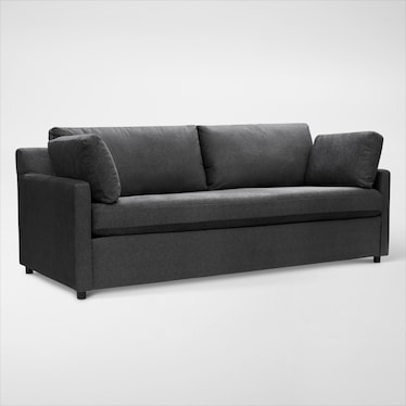 Lena Sofa and Loveseat Set - Charcoal