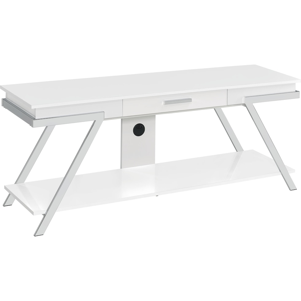 lenka white tv stand   