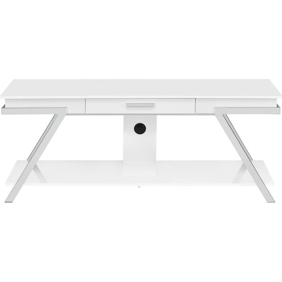 lenka white tv stand   