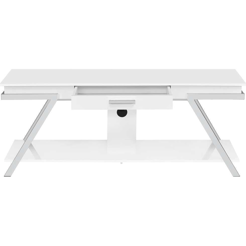 lenka white tv stand   