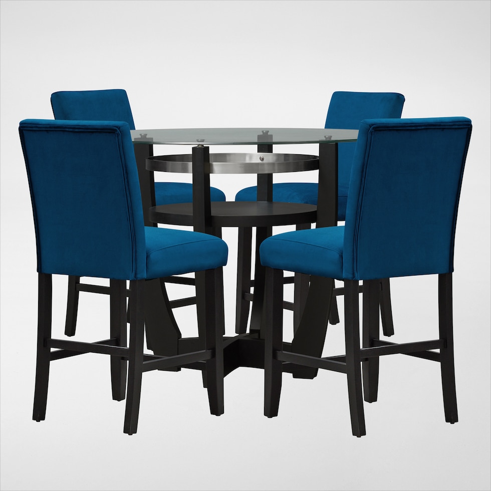 lennox blue  pc counter height dining room web   