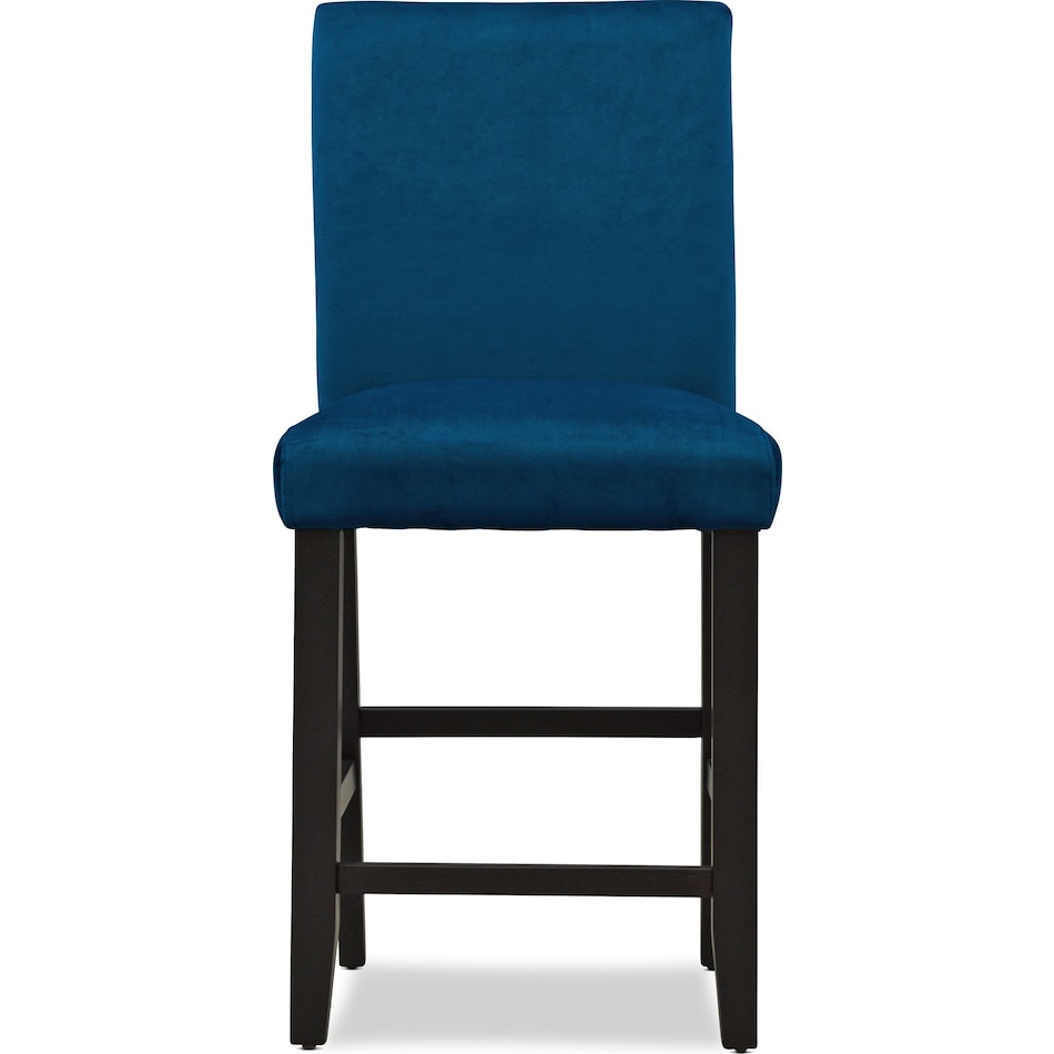 lennox blue counter height stool   