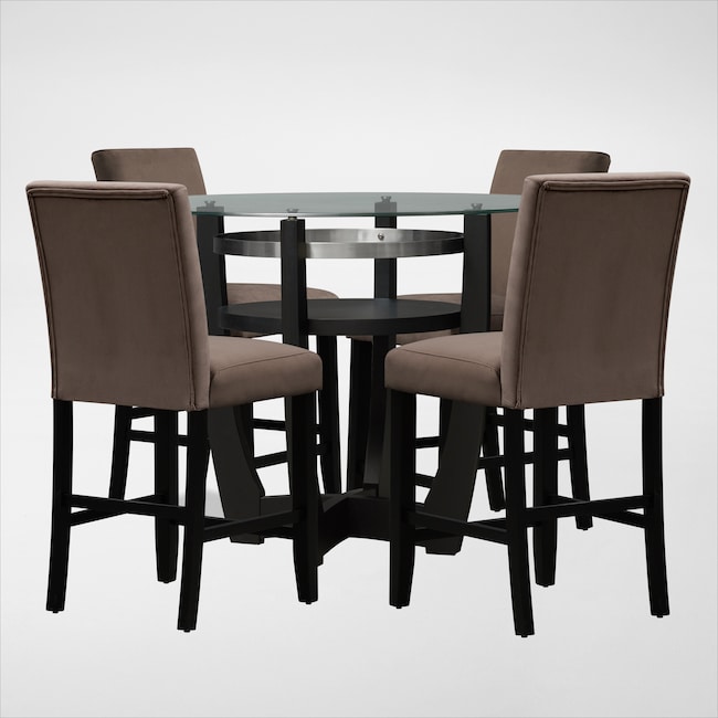 Dining Room Furniture - Lennox Counter-Height Dining Table and 4 Stools