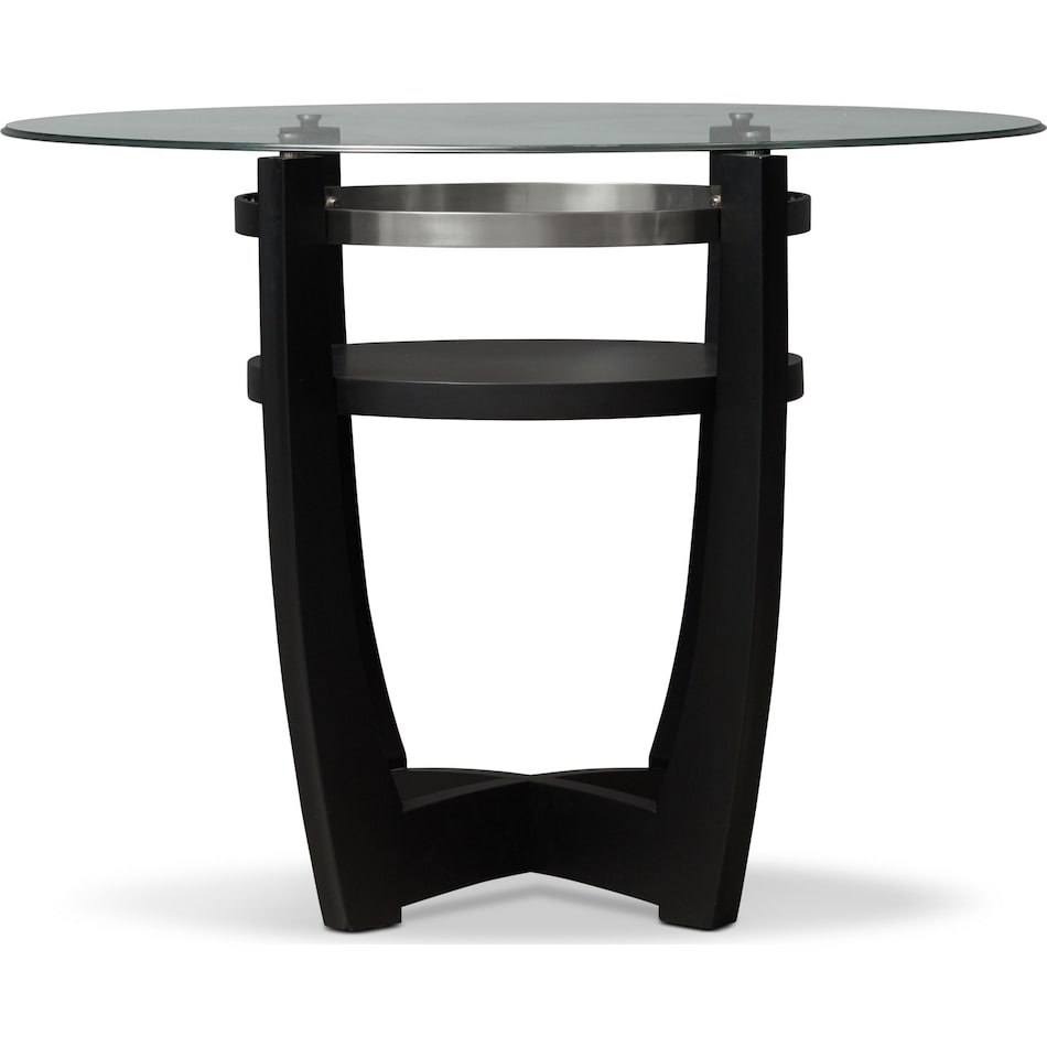 lennox dark brown counter height dining table   