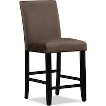lennox dark brown counter height stool   