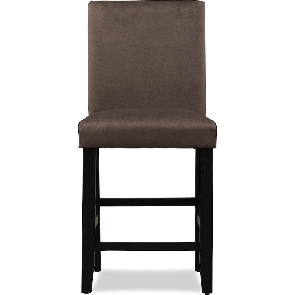 lennox dark brown counter height stool   