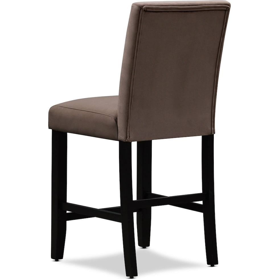 lennox dark brown counter height stool   