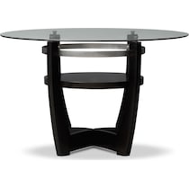 lennox dark brown dining table   