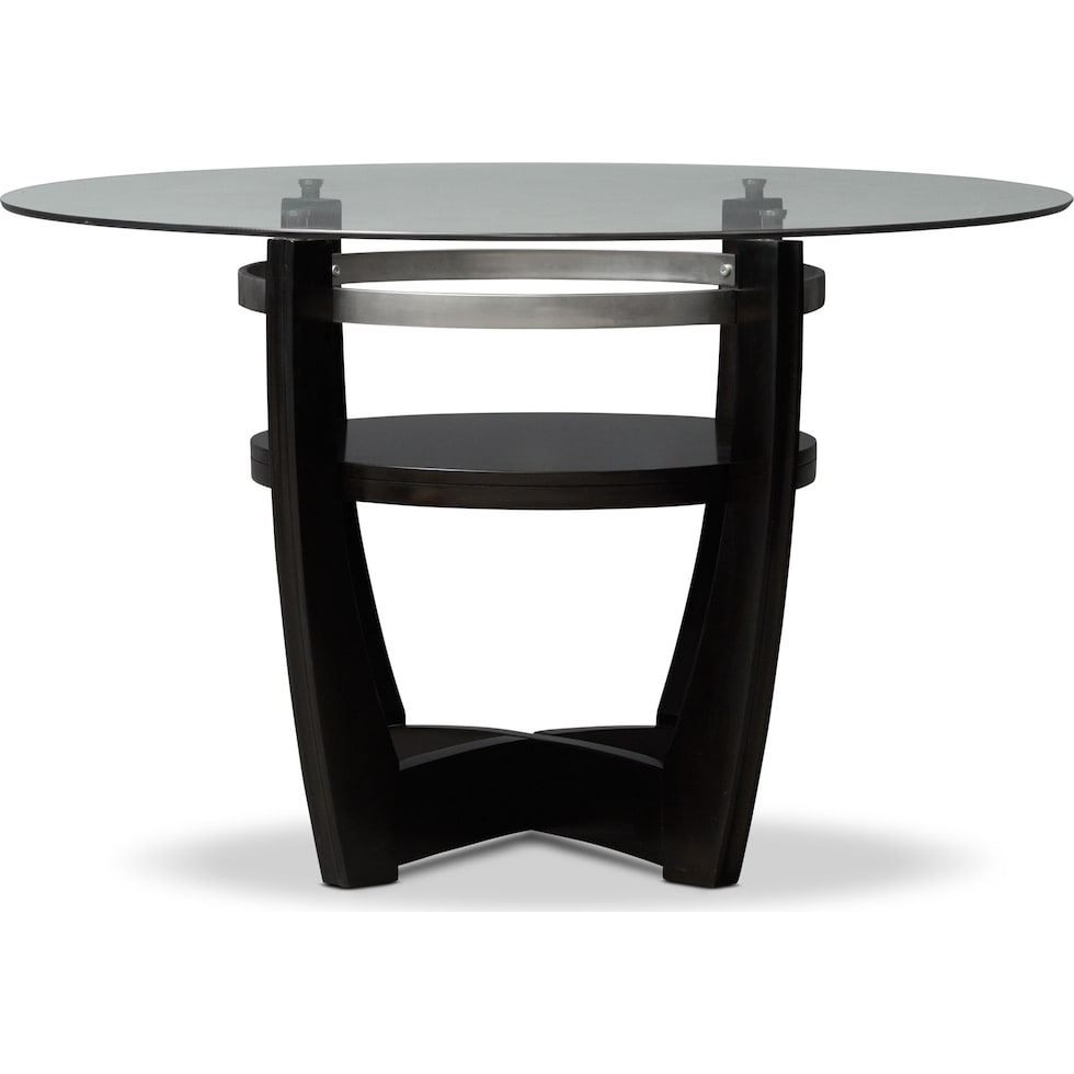 lennox dark brown dining table   