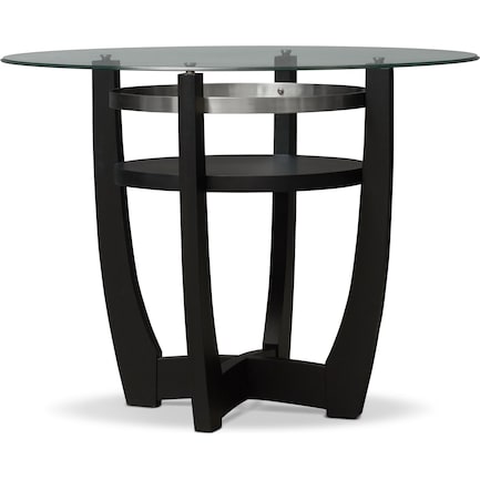 Lennox Counter Height Dining Table, Glass Top Counter Height Dining Table