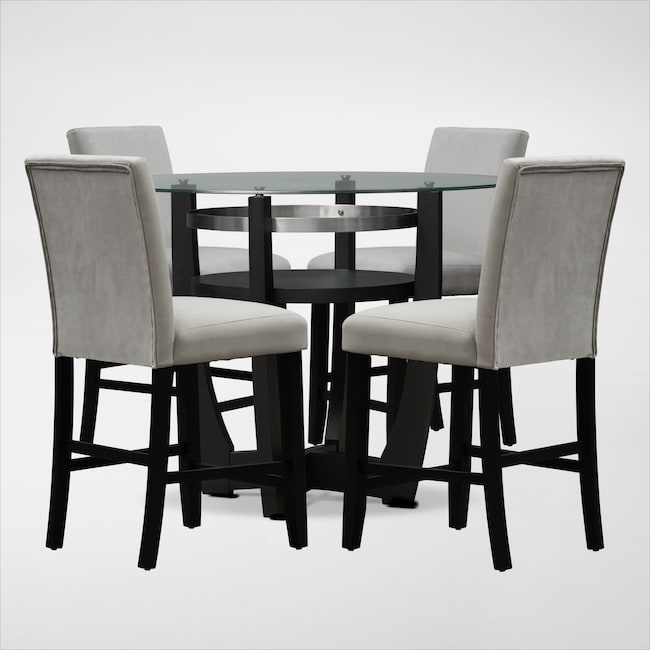 Dining Room Furniture - Lennox Counter-Height Dining Table and 4 Stools
