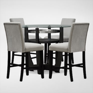 Lennox Counter-Height Dining Table and 4 Stools