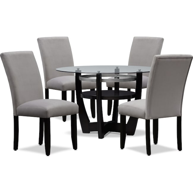 Dining Room Furniture - Lennox Dining Table and 4 Dining Chairs
