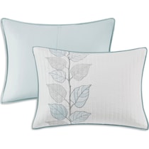 lenora blue king bedding set   