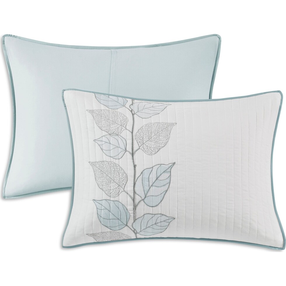 lenora blue king bedding set   