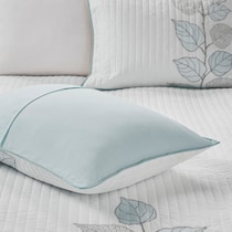 lenora blue king bedding set   