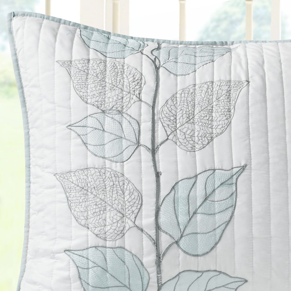 lenora blue king bedding set   