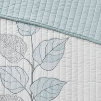 lenora blue king bedding set   