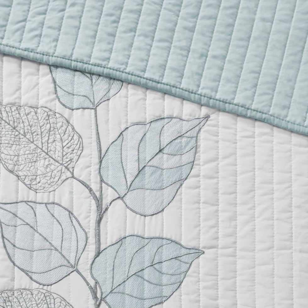 lenora blue king bedding set   