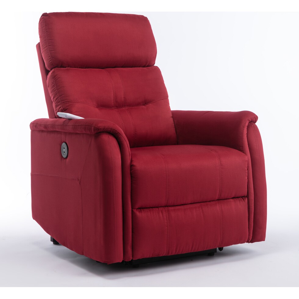 lenore red power lift recliner   