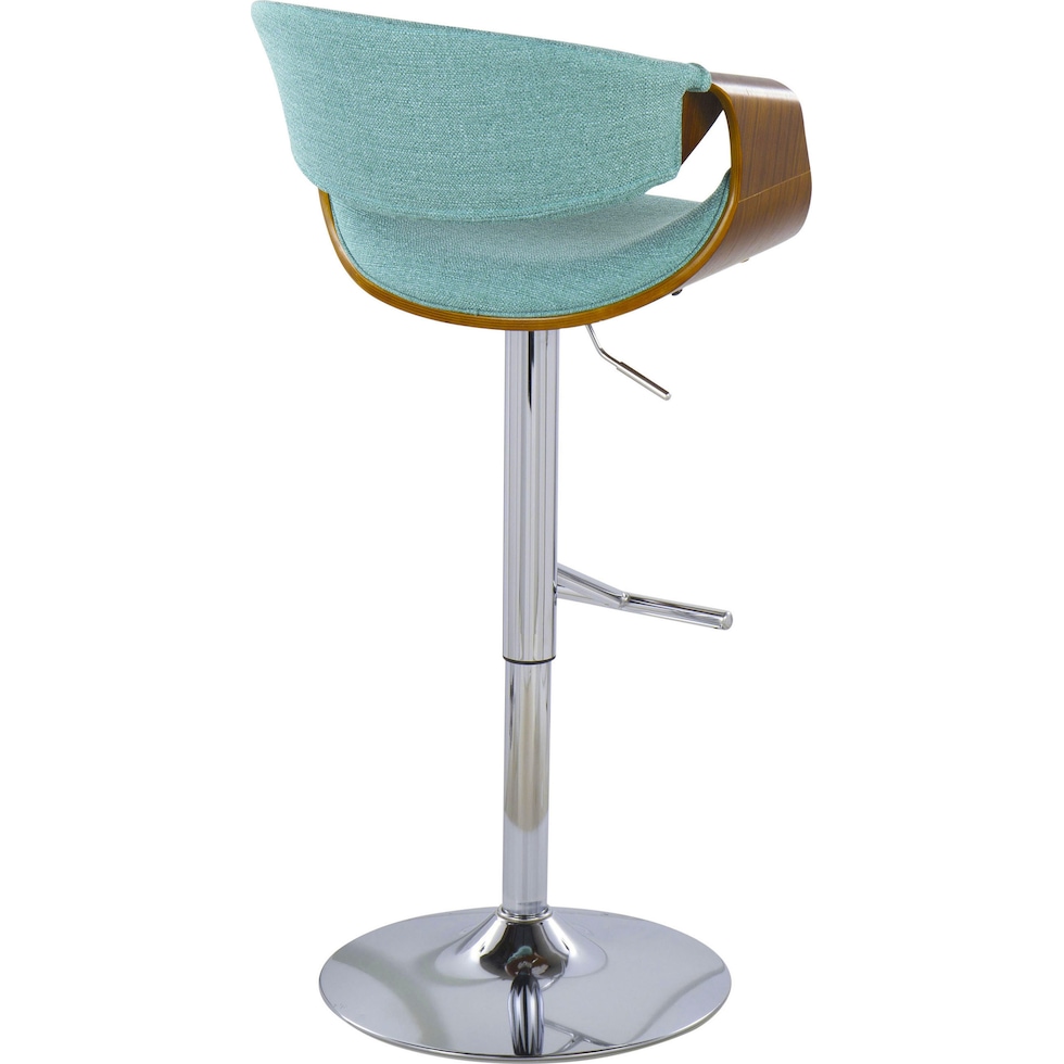 leo blue counter height stool   