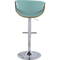 leo blue counter height stool   
