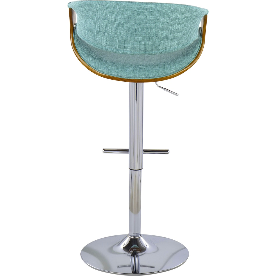 leo blue counter height stool   