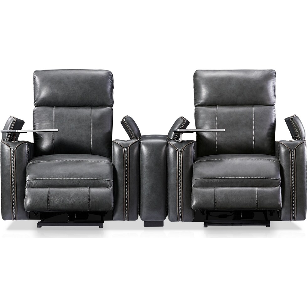 leo gray  pc power home theater sectional   