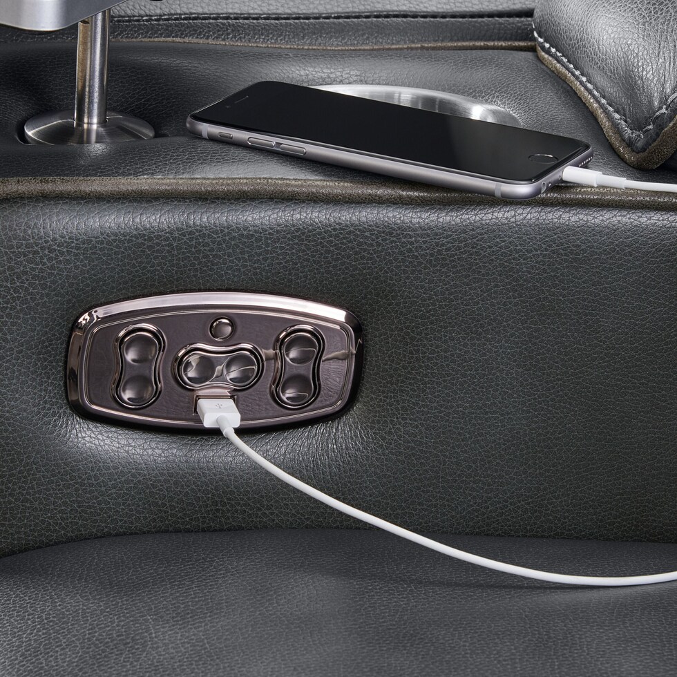 leo gray  pc power home theater sectional   