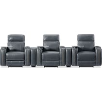 leo gray  pc power home theater sectional   