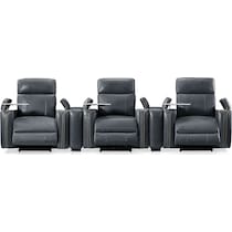 leo gray  pc power home theater sectional   