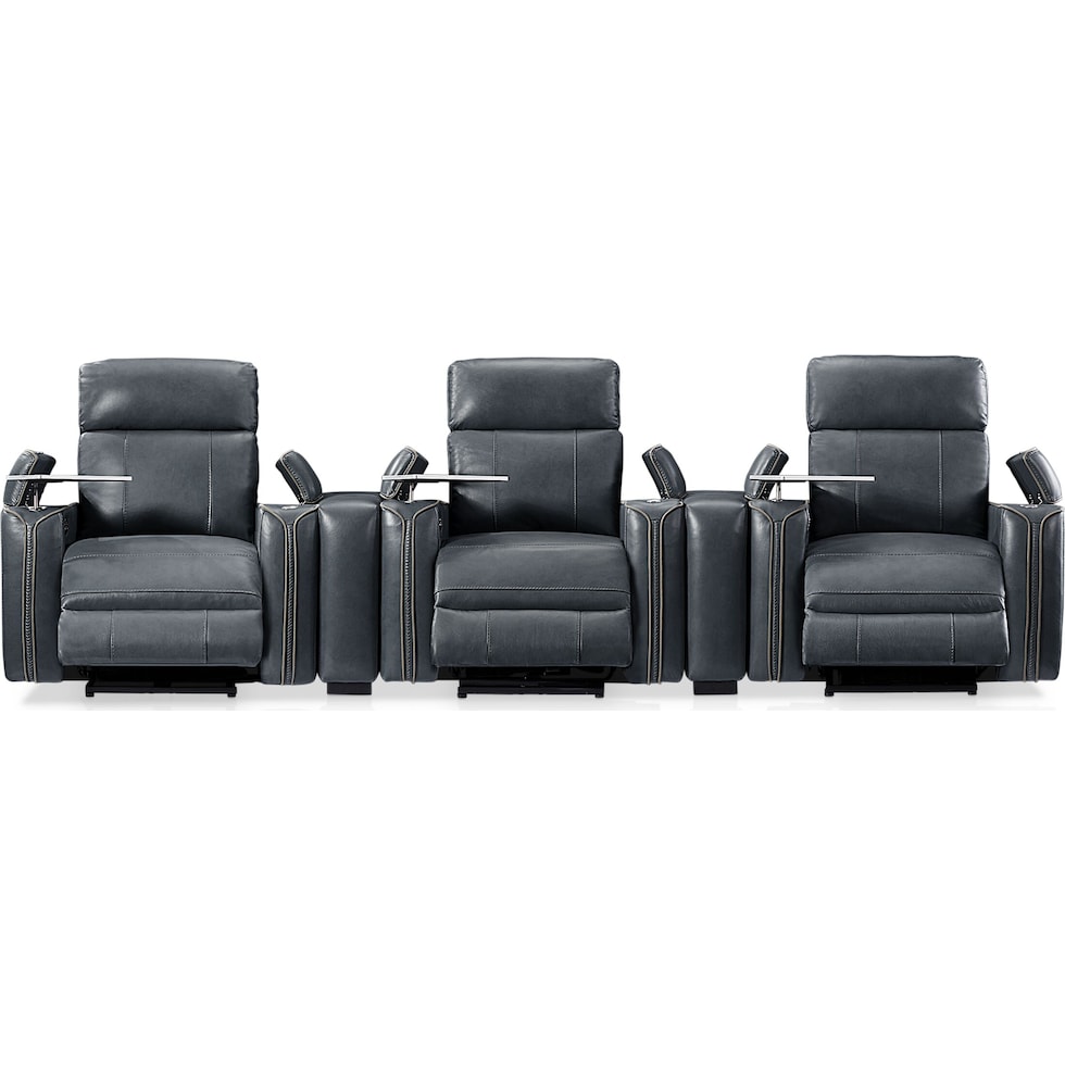 leo gray  pc power home theater sectional   