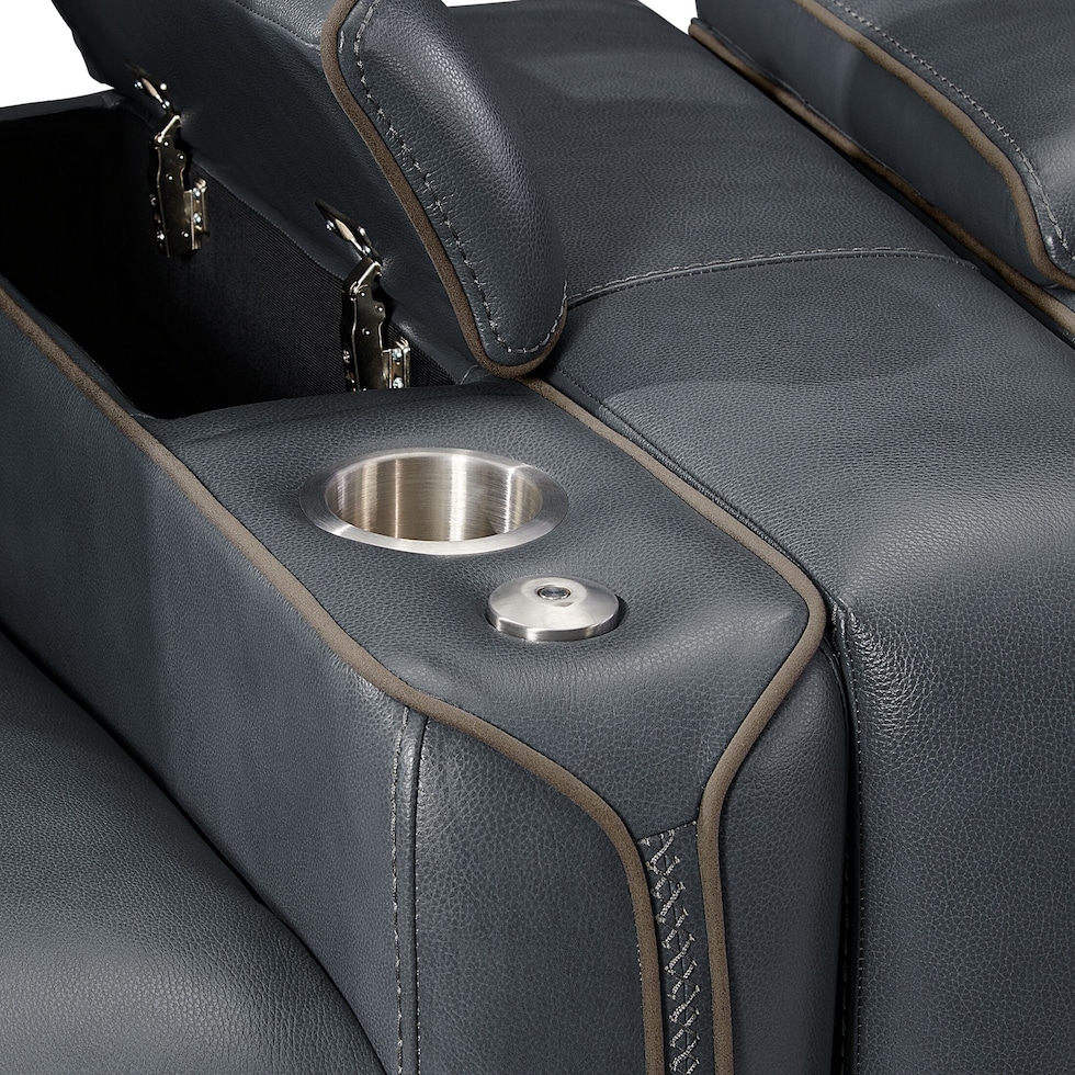 leo gray  pc power home theater sectional   