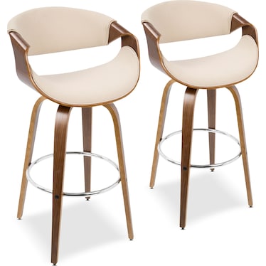 Leo Set of 2 Swivel Stools