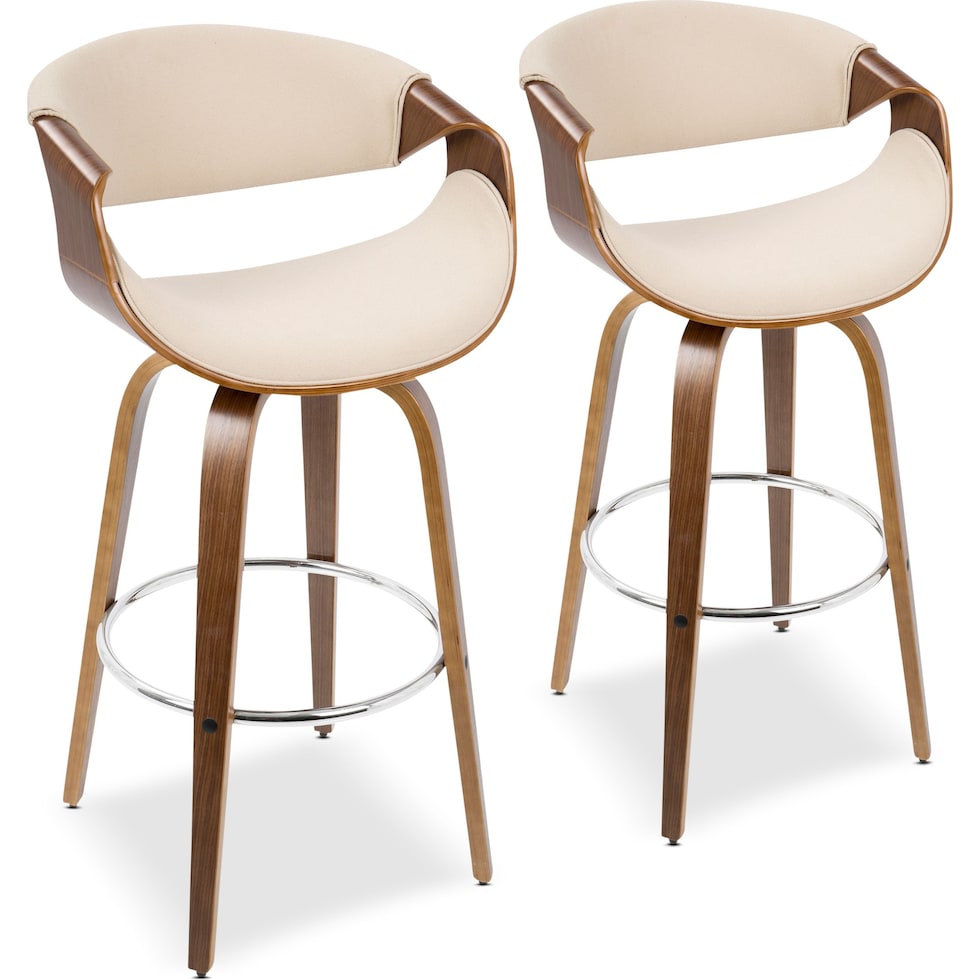 leo white bar stool   