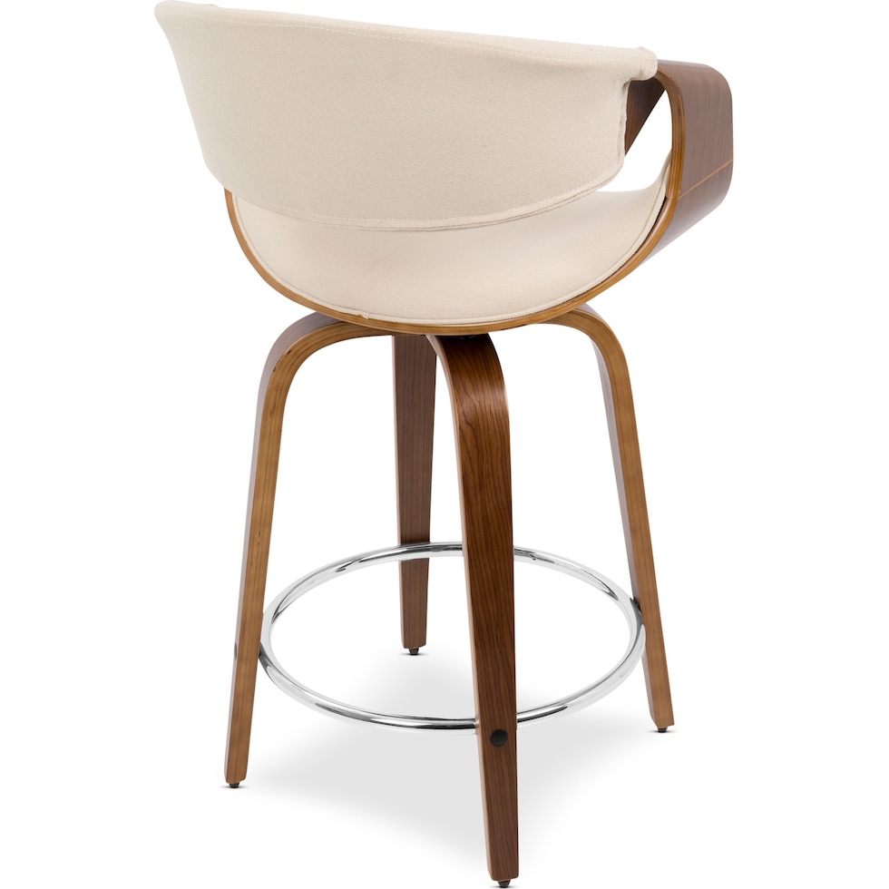 leo white counter height stool   