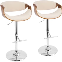 leo white counter height stool   